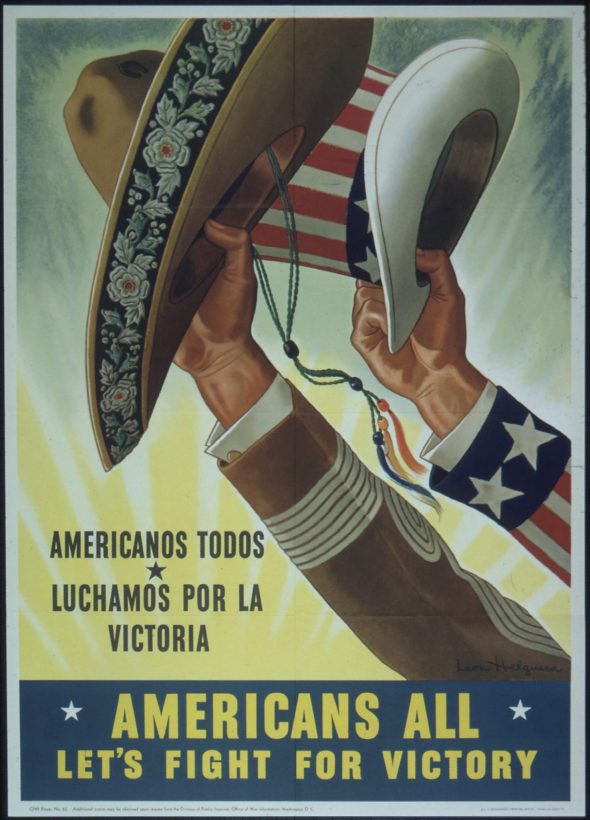 WWII propaganda poster: Americans-All-Americanos-Todos NAID-513803-1473x2048