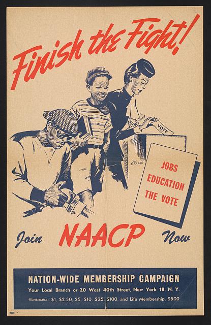 NAACP poster from library of congress