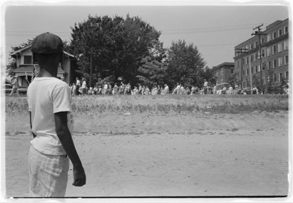 little rock 9 march photo from library of congress