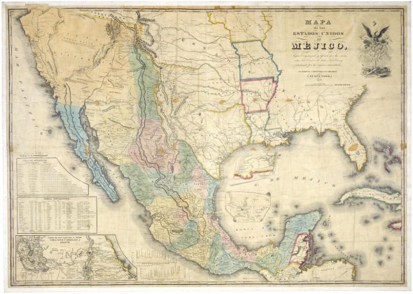 map of united states of mexico-disturnell-l from the national archives